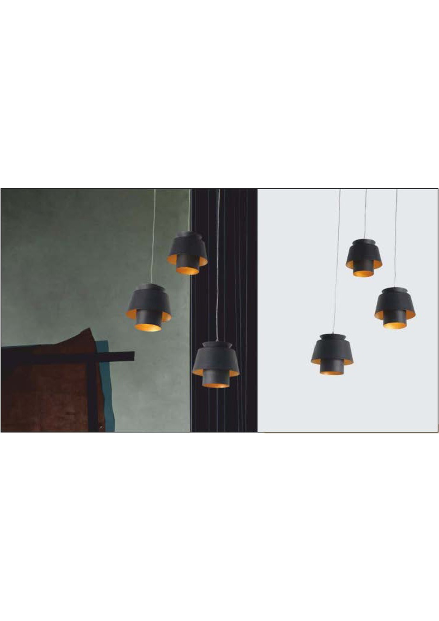 Beyond Lights - Black Pendant Lamp- GL